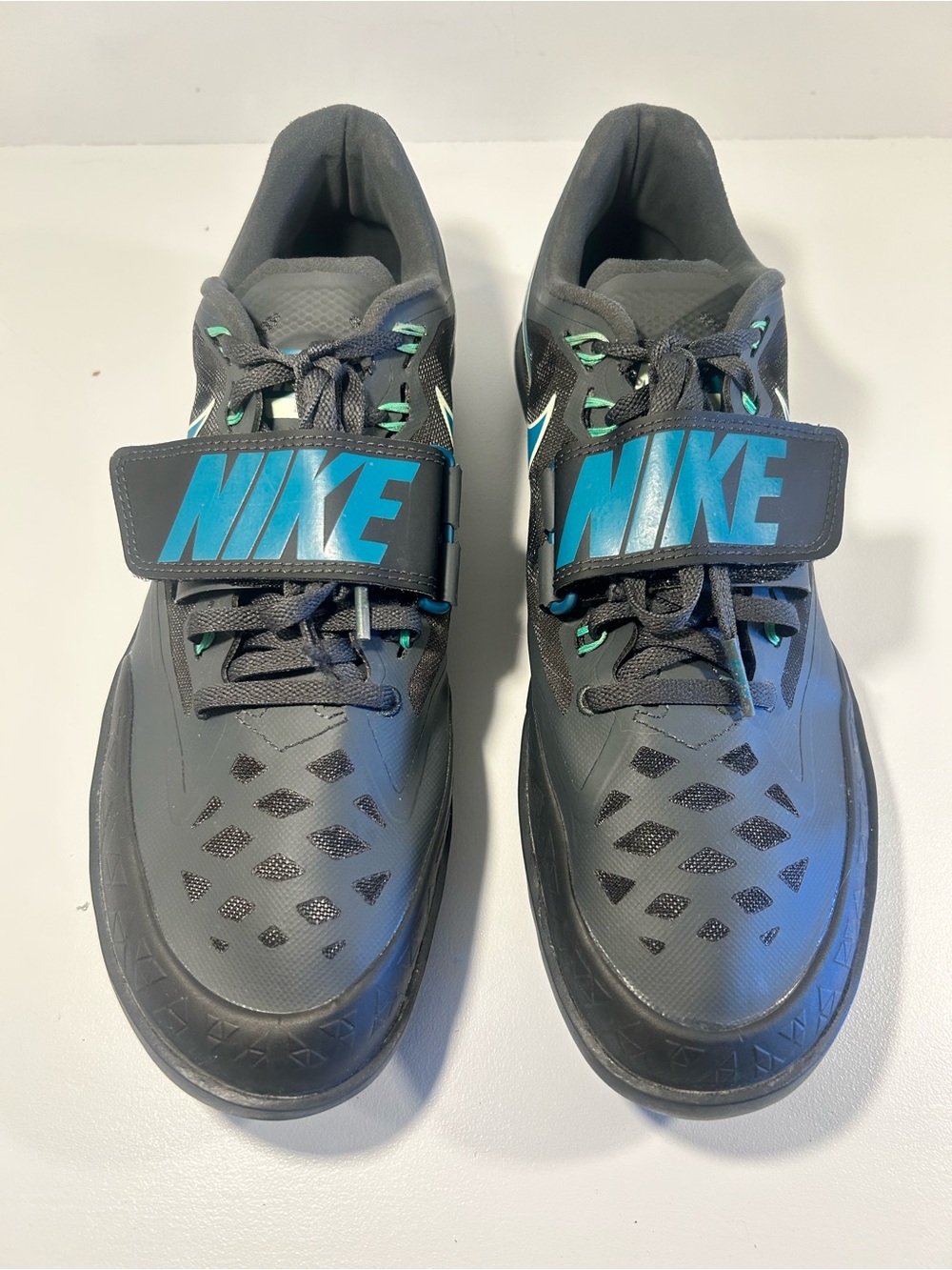 Nike Track & Field Throwing Shoes Mens 10.5 Power Strap Shot Put Discus HQ3487